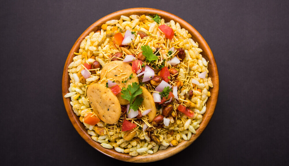 Puffed Rice Vegetable with Chanachur